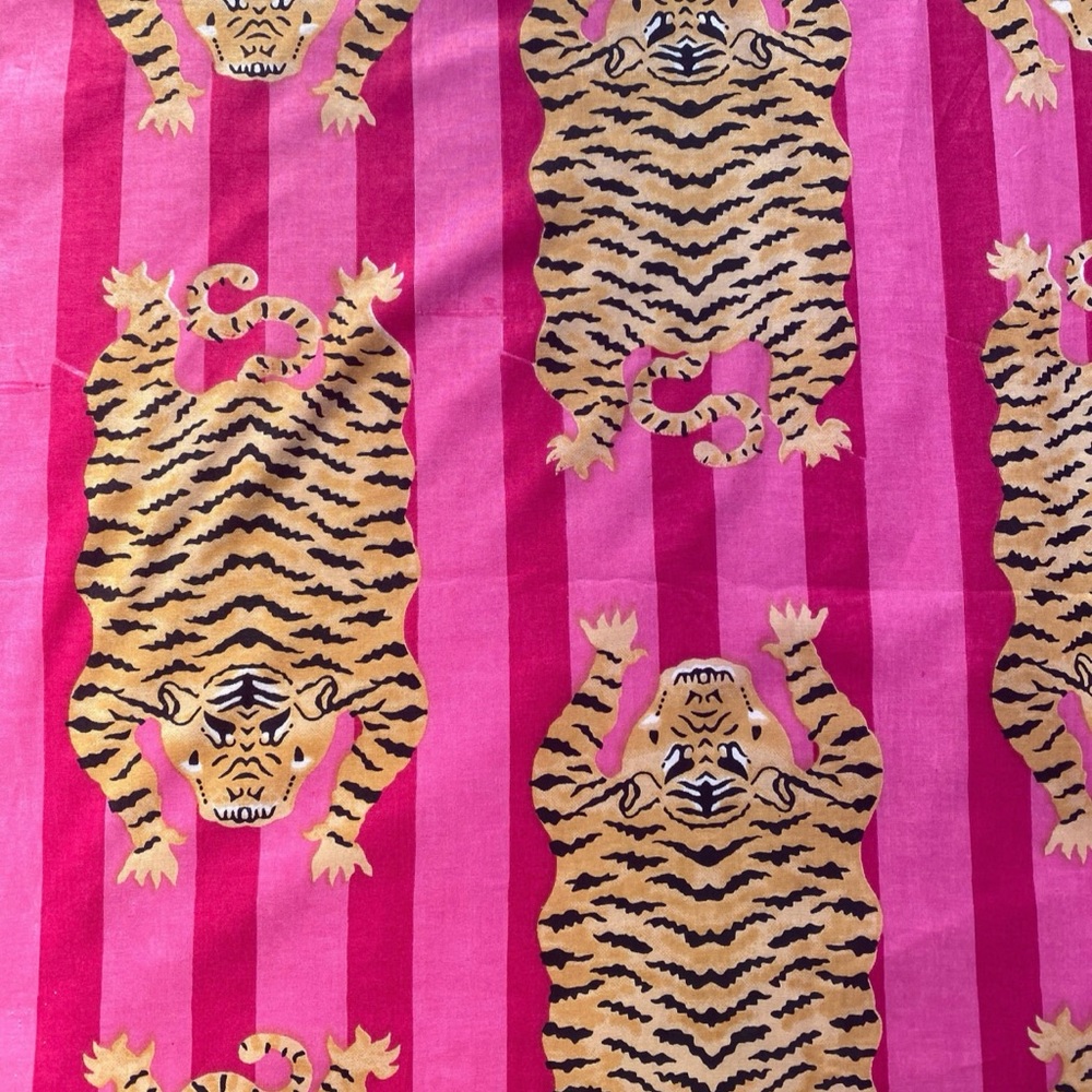 Fabric by the yard!  Hand blocked print from India!